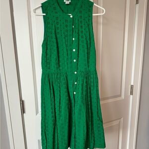 J. Crew Green Dress Size 2